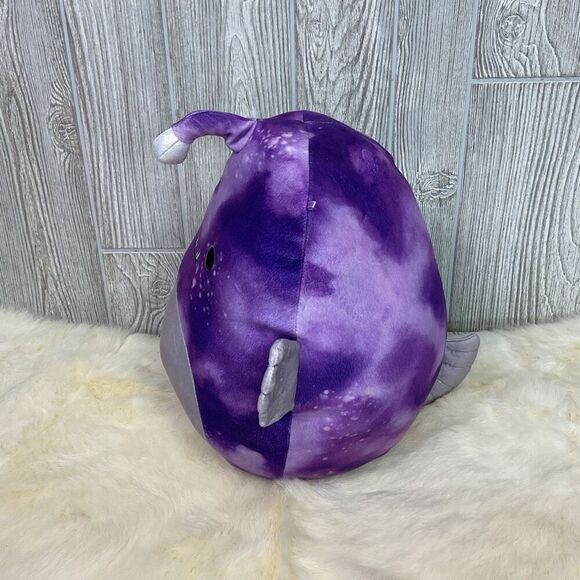 Easton the Purple Anglerfish Fins Tail Purple Tie Dye 12" - Picture 2 of 7